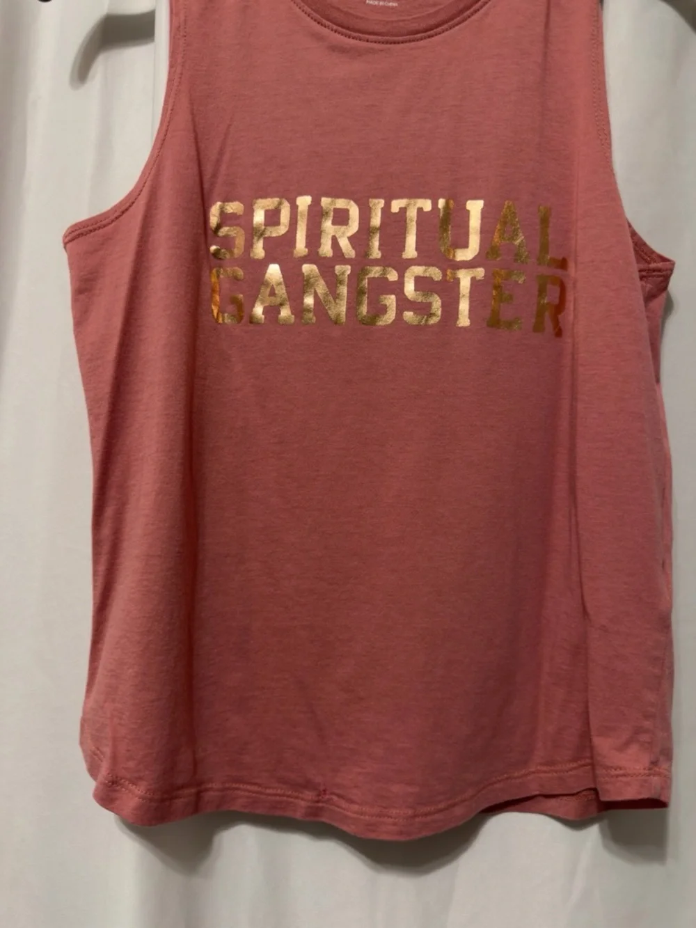 Spiritual Gangster Women's SG Varsity Muscle Tank Top soft jersey fabric small
